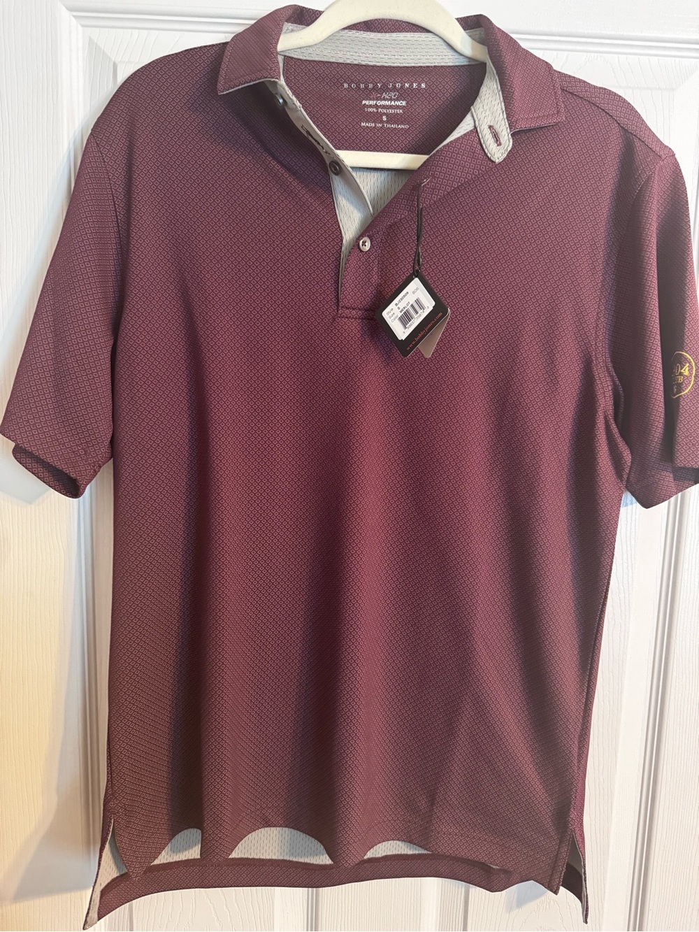 Bobby Jones Maroon Performance Polo